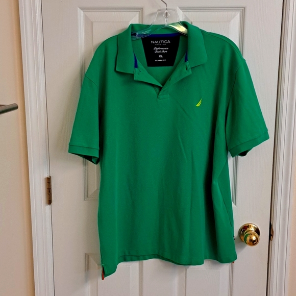 🌴Nautica Green Polo Shirt EUC - Picture 5 of 8